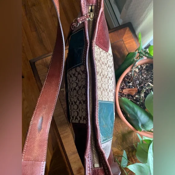 COACH Vintage Holiday patchwork Bleeker limited crossbody bag 11356 - Picture 12 of 16